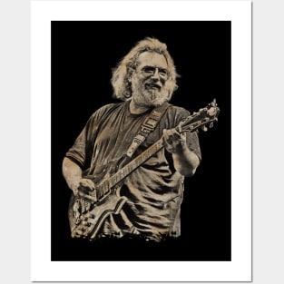 Jerry Garcia Retro Vintage Posters and Art